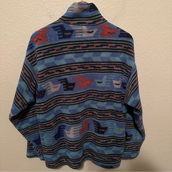 Vintage Patagonia Spring 1996 Anatolia 1/2 Zip Synchilla Aztec Fleece Pullover - Picture 2 of 3
